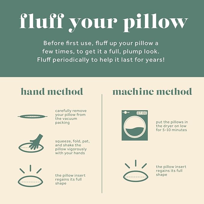 ComfyDown 50/50 Down Feather Blend ComfyDream Bed Pillow for Sleeping, Egyptian Cotton Cover, Made in USA, Twin Size