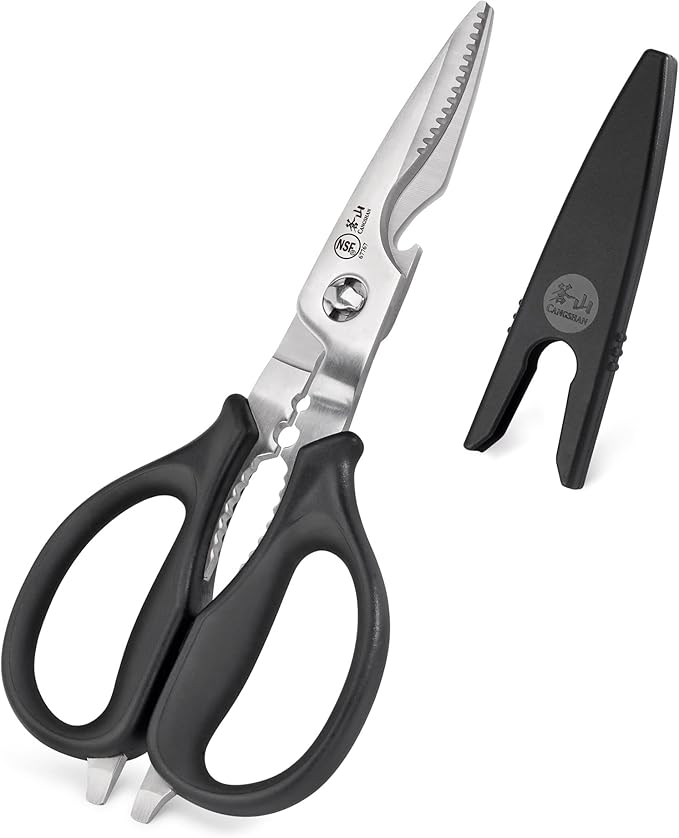 Cangshan 503343 9-inch Heavy-Duty Come-Apart Kitchen Shears with Guard