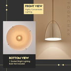 10in Dome Pendant Light White Kitchen Island Pendant Lighting Modern White & Gold Pendant Lights Fixture for Dining Room Kitchen Sink, E26
