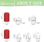 Glasseam Bud Vases in Bulk 40: Clear Glass Vases for Centerpieces Cute Mini Small Vases for Flowers Decorative Tiny Centerpiece Decor for Table Wedding Party Dining Room Decoration