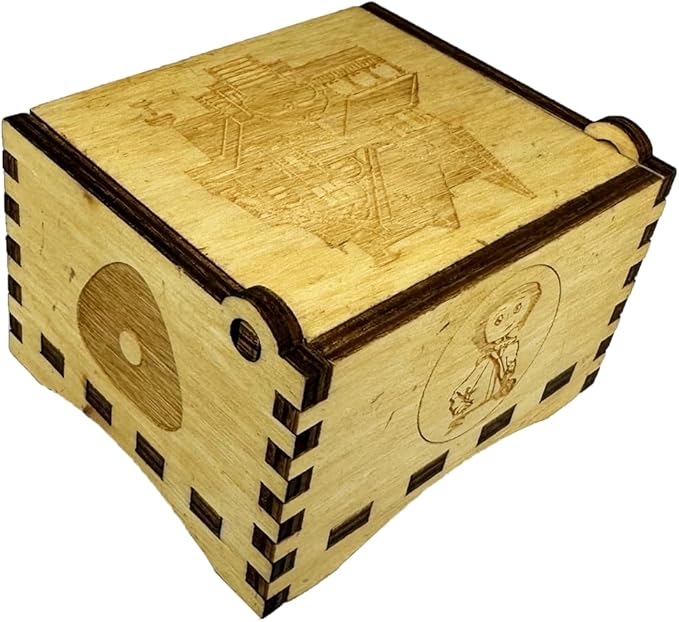 Youtang Music Box Engraved Wooden Gifts Mini Musical Box Play Dreaming for Birthday/Anniversary/Valentine's Day/Christmas (Wind up, Brown)