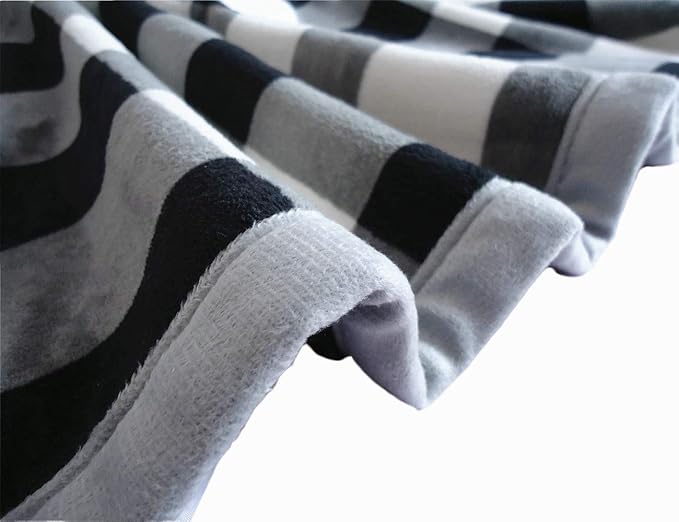 UKELER Buffalo Check Sherpa Throw 80'' x 60''- Soft Plush Flannel Blanket Throws for Bed/Couch/Sofa/Office/Camping