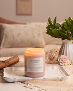 M&SENSE Warm Cashmere Scented Candles, 19.4oz 110 Hour Long Lasting 2 Wick Organic Natural Soy Wax in Glass Jar Candle for Bedroom Kitchen Home Decor, Housewarming Gifts for Family Friends