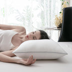 Pillows, Hotel Collection Bed Pillows for Sleeping, Standard Queen King Size Pillows, Down Alternative Pillow, Ideal for Back, Stomach or Side Sleepers (King (U.S. Standard))