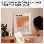 Homeforia 20x24 Frame Rose Gold, High End Metal 20x24 Poster Frames with Mat 16x20 inch Photo, 20 x 24 Rose Gold Picture Frame Matted to 16 by 20 Print, 24x20 Frame, Tempered Glass, Wall Kit, Set of 1