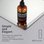 Mirrorons Beveled Mirror, Bathroom Mirrors for Wall 48" x 30", Frameless Rectangle Bathroom Mirror with Beveled Edge, Hangs Horizontally or Vertically