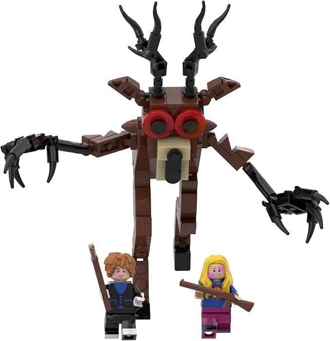 99 N-ights in The Forest 7.3in Block Model DIY Gothic Building Decorative Monster Figurine Ornaments, Creative Collectible Gift, Funny Desk Display