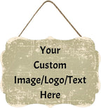 Personalized Custom Wooden Signs with Any Text Name for Home Door Man Cave Bar Family Farmhouse Decorative Home Kitchen Rustic Wall Decor