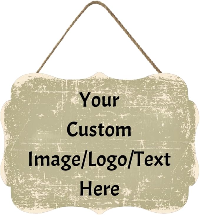 Personalized Custom Wooden Signs with Any Text Name for Home Door Man Cave Bar Family Farmhouse Decorative Home Kitchen Rustic Wall Decor