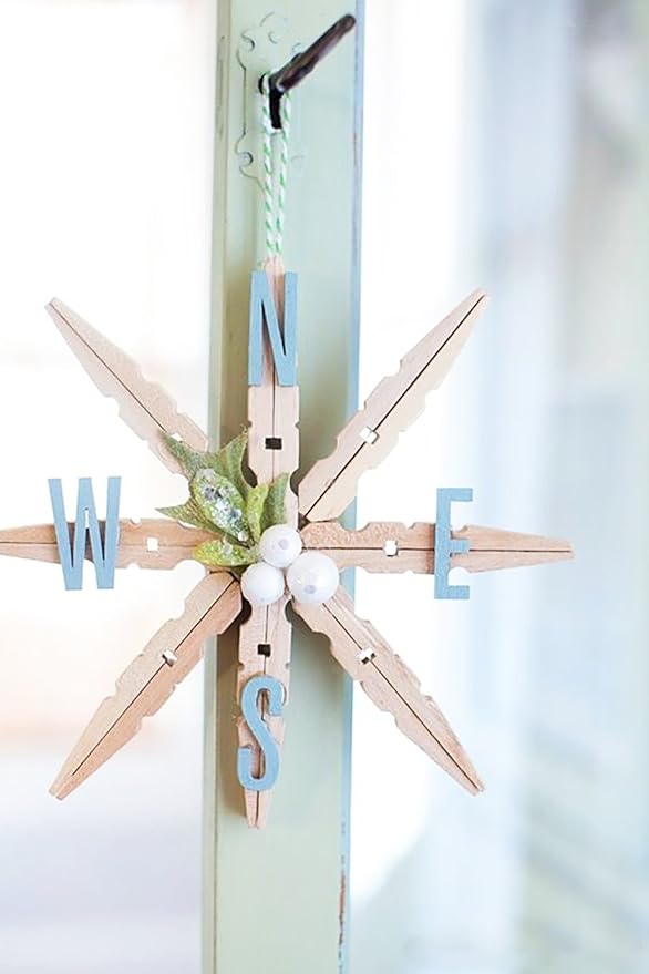 DECORA 45mm Sturdy Heavy-Duty Wooden Clothespins for Photo Clips Scrap Booking Crafts Gift Wrapping,100 Pieces