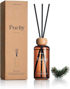 M&SENSE Cedarwood Reed Diffuser: 6.3 fl oz Non-Toxic Aroma Set with Sticks, Light & Subtle Fragrance, Long-Lasting Natural Essential Oil Gifts for Bedroom, Shelf Decor & Small Spaces