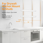 BAYKA Floating Shelves for Wall, 36 inches Long Wall Mounted Rustic Wood Shelves for Bathroom, Bedroom, Living Room, Kitchen, Office, Hanging Shelf for Books/Storage/Decor(Brown,Set of 2)