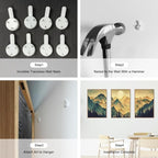 Celestdeco Mountains Forests Framed Canvas Wall Art Set, Abstract Sun Woodland Painting, Boho Scenery Sun Wall Decor, Natural Woodgrain Art Print for Living Room, Bedroom, Dining Room, Office - 16"x24"x3