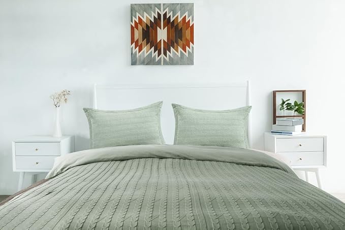 Standard Pillowcase Set of 2 20X26 Pillow Covers Cotton Bed Pillow Shams Soft Decorative Pillow Cases with Envelope Closure, Sage Green