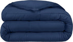 Bare Home Duvet Insert Comforter - Queen Size - Goose Down Alternative - Ultra-Soft - Premium 1800 Series - All Season Warmth - Bedding Comforter (Queen, Dark Blue)