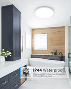 slochi 4PACK LED Flush Mount Ceiling Light Fixture White, 9Inch 24Watt, 5000K Daylight Ultra Slim Ceiling Lamp for Living Room, Dining Room, Hallway,NOT-DIMMABLE