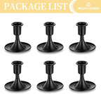 Black Candlestick Candle Holders for Taper ：6 PCS Romadedi Candle Stick Holder Set Vintage Table Centerpiece Halloween Decoration Wedding Christmas Fireplace Mantel Home Deocr