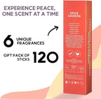 Folkulture Incense Sticks | Set of 6 (120) Fall Incense Sticks with 45 Mins Burn Time | Non Toxic Pumpkin Spice Inscents, Organic Vanilla Incenses | Slow Burning Fall Scents for Home | Fall Essentials