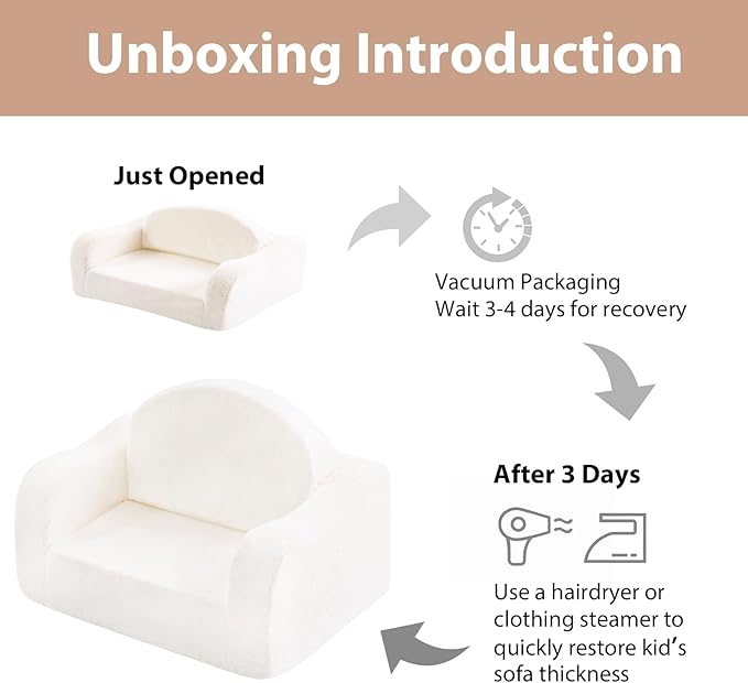 Welnow 2-in-1 Kids Sofa Chair, Convertible Toddler Chair Flip Out Children Sofa Chair with Wave Armrests Folding Kids Play Sofa with Side Pockets & Removable Cover Armchair for Girl or Boy