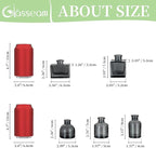 Glasseam Bud Vases in Bulk 40: Gray Glass Vases for Centerpieces Cute Small Vases for Flowers Mini Decorative Tiny Centerpiece Table Decor for Wedding Party Dining Room Decoration