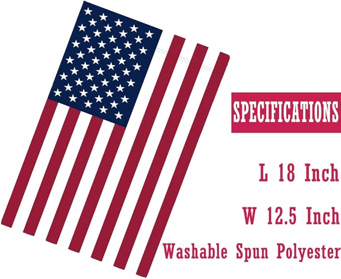 American Flag USA Garden Flag 12 x 18 - Patriotic Double Sided Small Flags for Yard