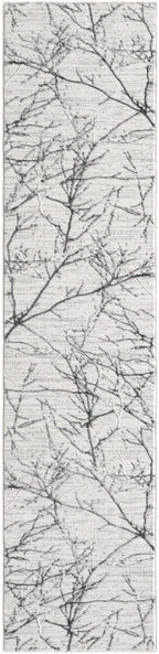 LUXE WEAVERS Modern Abstract Nature Cream Gray 2x8 Runner Rug, Non-Shedding Hallway Carpet