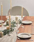 Candle Holder, Glass Taper Candle Tall Candlestick Holder, 3 Different Heights, for Table Centerpiece, Wedding, Party, Clear, 6pcs