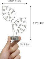 2-Pack Silver Photo Tree Holder, Gift Card Tree Holder, Photo Display Holder Stand, Memo Holder for Christmas, Wedding, Office, Birthday & Party Decorations