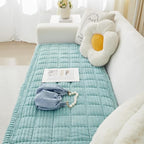 Couch Cover for Dogs Washable, Fuzzy Pet Couch Covers for 3 Cushion Sofa Pet Friendly, Non Slip Sofa Cover (Blue, 27.6" x 59"/70 x 150cm)