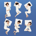 Memory Foam Pilllows for Sleeping, Soft Contour Pillow for Pain Relief, Bed Pillow for Side Back Stomach Sleepers，Cooling Pillow with Removable and Washable Cover, White