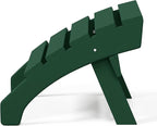 WestinTrends Dylan Outdoor Patio HDPE Adirondack Ottoman Footrest, Dark Green