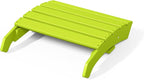 WestinTrends Dylan Outdoor Patio HDPE Adirondack Ottoman Footrest, Lime