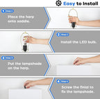 Set of 2 Modern Touch Control Table Lamps with 2 USB Ports, 22’’ Large Bedside Nightstand Lamps 3-Way Dimmable Desk Lamp with White Fabric Shade for Bedrooms Living Room Reading, 2 LED Bulbs Included