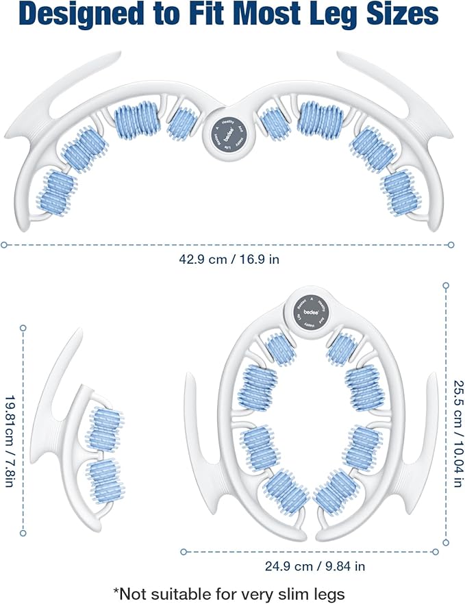 bedee Cellulite Massage Tool, Lymphatic Drainage Massager, Fascia Massage Tool for Arms, Legs, Stomach, Blue