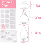 28 Clear Bud Vases in Bulk, Glass Small Bud Vase for Centerpieces, Mini Bud Vase Set for Flowers, Vintage Vases for Rustic Wedding Decorations, Table Decor Flower Bedroom Party Home Decor