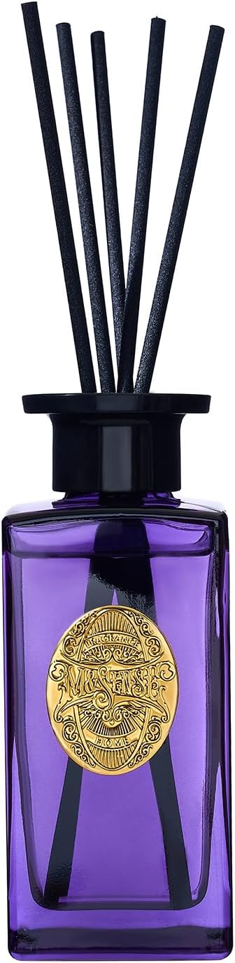 M&SENSE 6.3 oz Large Reed Diffuser Set | Lavender Eucalyptus Scent Oil Diffuser with Sticks | Hotel Collection Non-Toxic Essential Oil |for Bedroom Bathroom Living Room