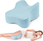 Long Knee Pillow for Side Sleeper Fully Support Thighs and Knees for Sciatica, Back, HIPS, Knees, Joints Pain Relief - Leg Pillow for Sleeping Between Legs Aligns Spine & Relieves Pressure-Blue