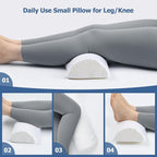Adjustable Leg Elevation Pillows for Swelling After Surgery - Elevated Pillows for Legs - Leg Support Pillow - Portable Knee Wedge Pillow to Elevate Knee/Leg/Feet