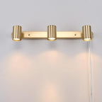 Globe Electric 59469 3-Light Plug-in Track Lighting, Matte Brass, Bulb Not Included