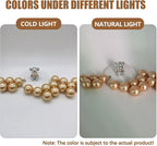 200 PCS Coffee Vase Fillers, Pearls Bead for Centerpieces Vases, 10/14/20 MM No Hole Beads, Fake Pearls for Wedding Birthday Anniversary Theme Party Table Centerpieces Decor