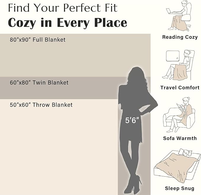 jinchan Boho Floral 100% Cotton Blanket 4-Layer Throw Blanket with Tassel Grey and White Flower Butterfly Soft Luxury Rustic Farmhouse Decor Blanket for Couch Bed 80x90 inch All Season Gift for Women