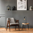 O’Bright Industrial Desk Lamp, 100% Metal Lamp, UL Certified Ceramic E26 Socket, Minimalist Design for Home Decoration, Table Lamp for Bedroom/Office/Dorm, ETL Listed, Black