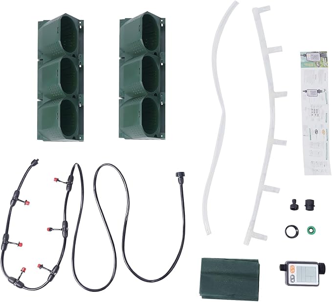 Vertical Wall Planter, Self-Watering Vertical Garden Planter Set with 36 Pots, Stackable Planters Grow Pots with Electronic Timer for Growing Veggies, Fruits, Herbs, Flowers.