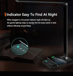 AFROG 8-in-1 4th Gen Multifunctional LED Desk Lamp with 10W Fast Wireless Charger,USB Charging Port,1200Lux Super Bright,5 Lighting Mode,7 Brightness，40 Min Timer,Night Light Function,5000K