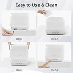 ASAKUKI Essential Oil Diffuser, Multifunctional Ultrasonic Aromatherapy Fragrant Oil Vaporizer Humidifier with Timer, Auto-Off Safety Switch, and 7 LED Light Colors, 700 ml (White)