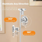 36W LED Tree Floor Lamp, Modern Dimmable Standing Lamp with Remote & Touch Control, 4 Color Temperatures, 3 Rotatable LED Light Floor Lamps for Living Room, Bedroom, Office