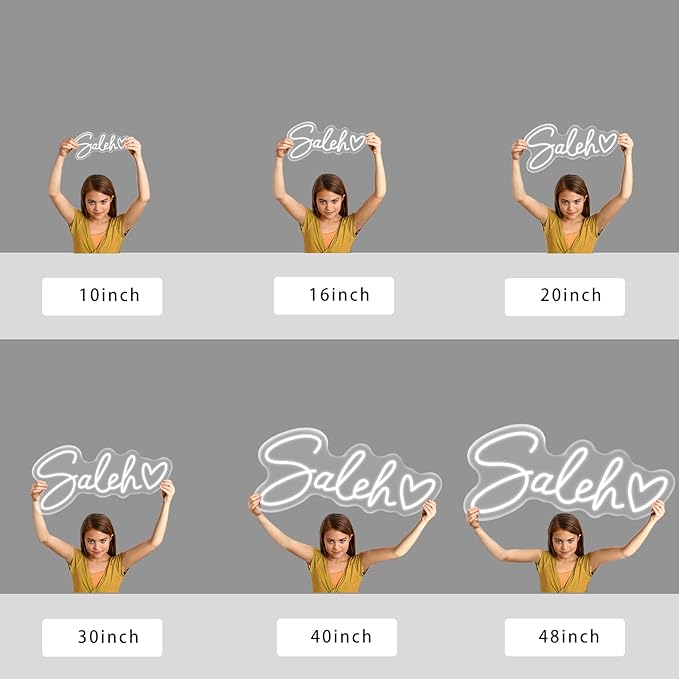 IbayNawi Custom Neon Signs, Personalized Neon Sign for Wall Decor, Neon Sign Customizable for Bedroom, Wedding, Birthday Party