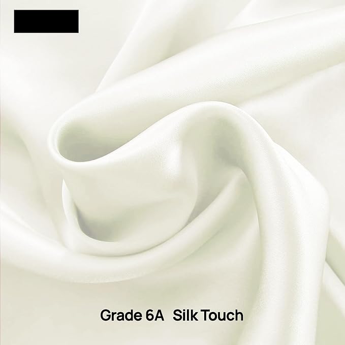 Tencel Sheets 3 Piece for Twin XL Bed - 100% Eucalyptus Lyocell Twin XL Sheets Set - Soft, Cooling & Breathable for Hot Sleepers - 16” Deep Pockets Hotel Quality Bedding Set - Ivory