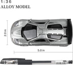 1/36 Scale Mclaren F1 1994 Diecast Cars Models,Pull Back Vehicles Mclaren Toy Cars,Cars Gifts for Boys Girls Silver