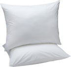Amazon Basics Down Alternative Bed Pillows and Pillow Protector Case 2-Piece Set, 26 in x 20 in, Soft Density, Standard - Pack of 2, White